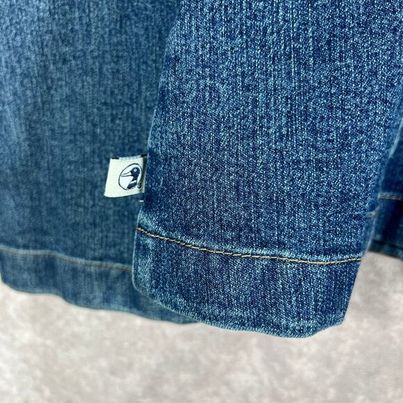 Vintage Duck Head Chore Jacket Womens Size 14 Blue‎ Denim Button Front 90s Y2K - Picture 5 of 10